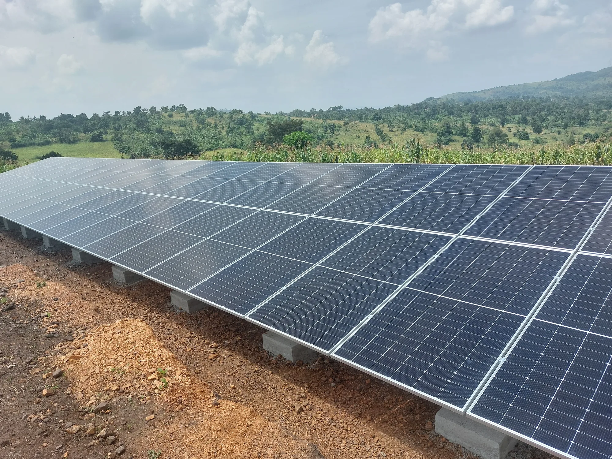 Rooftop solar at Misty Mountain Dairy Farm in Kapeeka, Uganda